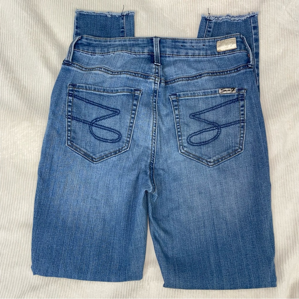 Seven Embroidered Straight leg jeans size 4 - Picture 8 of 9
